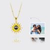 UnusualStandout #118 Personalised Sunflower Photo Projection Necklace