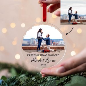 UnusualStandout #119 Personalized Couple Photo Christmas Decorations