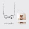 UnusualStandout #122 Personalized Infinity Photo Projection Necklace - Mom