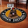 UnusualStandout #129 Personalized Custom Pet Round Area Rug