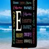 UnusualStandout #133 Personalized Monogrammed Beach Towel