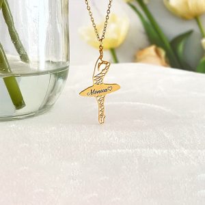 UnusualStandout #134 Personalized Ballerina Name Necklace