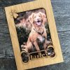 UnusualStandout #136 Personalized Engraved Dog Photo Mat Insert for a Frame