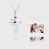 UnusualStandout #137 Personalized Photo Projection Necklace - Rose Flower