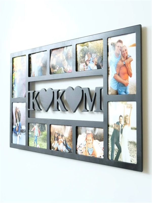 UnusualStandout #139 Personalized Wooden Multi Photo Frame Family Gift