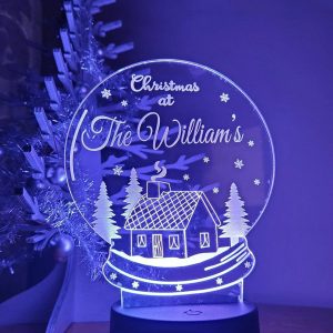 UnusualStandout #140 Personalised Christmas Lamp Gift