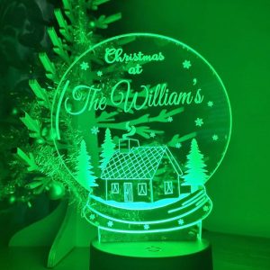 UnusualStandout #140 Personalised Christmas Lamp Gift