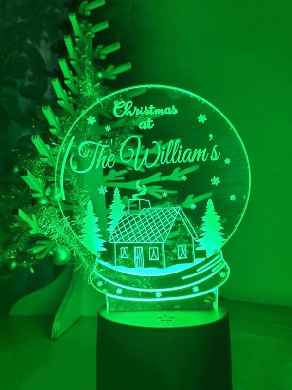 UnusualStandout #140 Personalised Christmas Lamp Gift