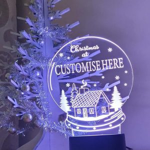 UnusualStandout #140 Personalised Christmas Lamp Gift