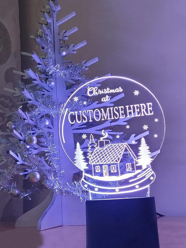 UnusualStandout #140 Personalised Christmas Lamp Gift