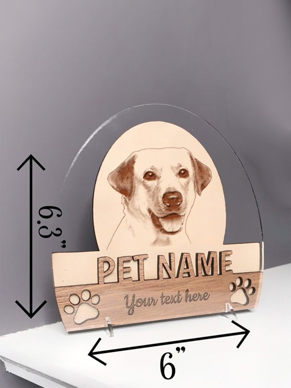 UnusualStandout #142 Personalized Engraved Pet Commemorative Plaque