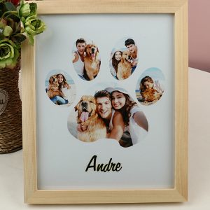 UnusualStandout #148 Customize Personalized Pet Dog Paw Collage