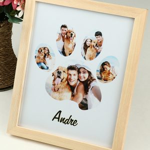 UnusualStandout #148 Customize Personalized Pet Dog Paw Collage