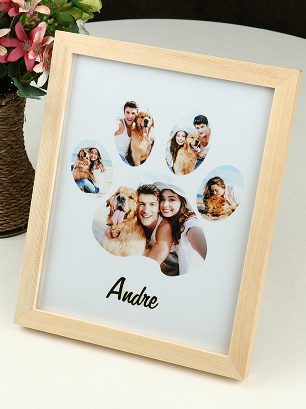 UnusualStandout #148 Customize Personalized Pet Dog Paw Collage