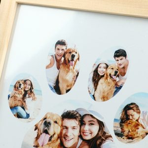 UnusualStandout #148 Customize Personalized Pet Dog Paw Collage