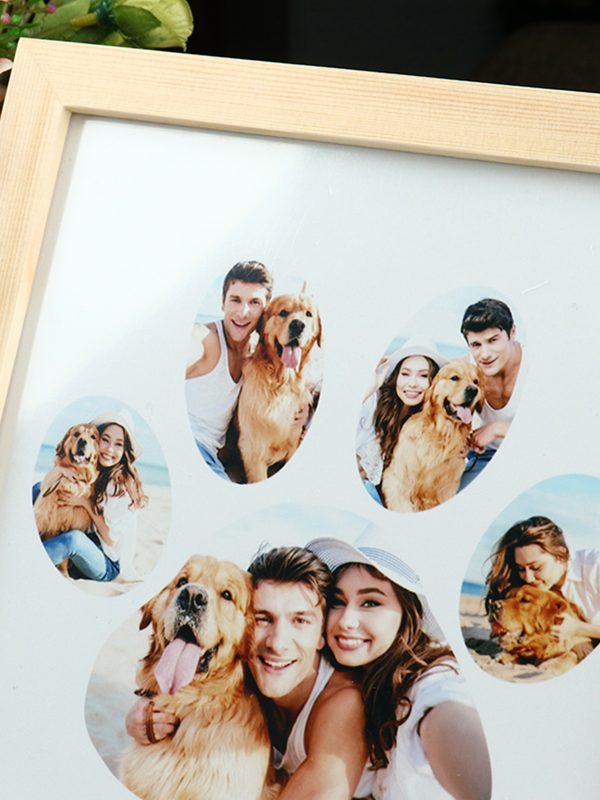 UnusualStandout #148 Customize Personalized Pet Dog Paw Collage