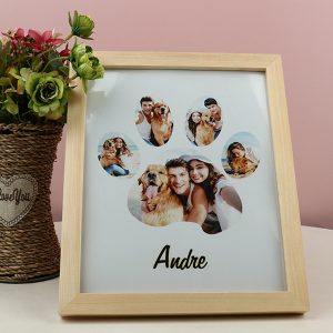 UnusualStandout #148 Customize Personalized Pet Dog Paw Collage