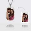 UnusualStandout #15 Personalized Photo Necklace Titanium Steel