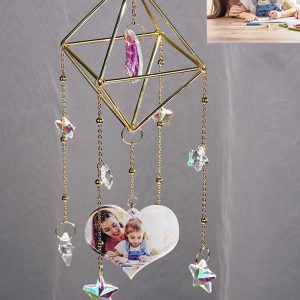 UnusualStandout #152 Personalized Photo Acrylic Pentagram Charm