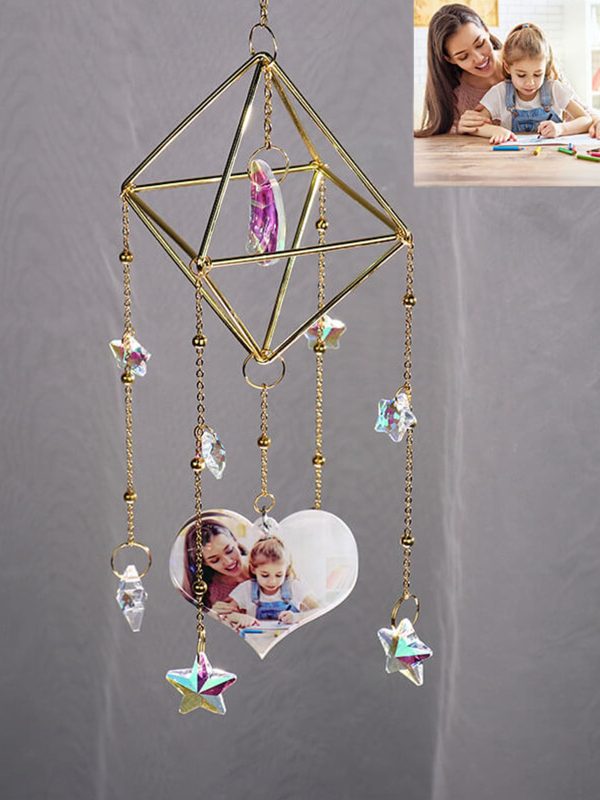 UnusualStandout #152 Personalized Photo Acrylic Pentagram Charm