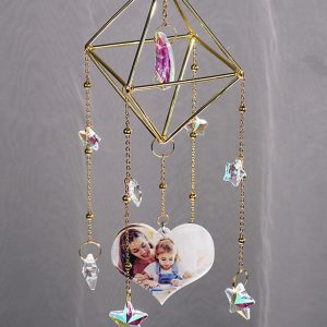 UnusualStandout #152 Personalized Photo Acrylic Pentagram Charm