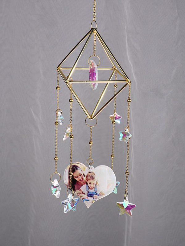 UnusualStandout #152 Personalized Photo Acrylic Pentagram Charm