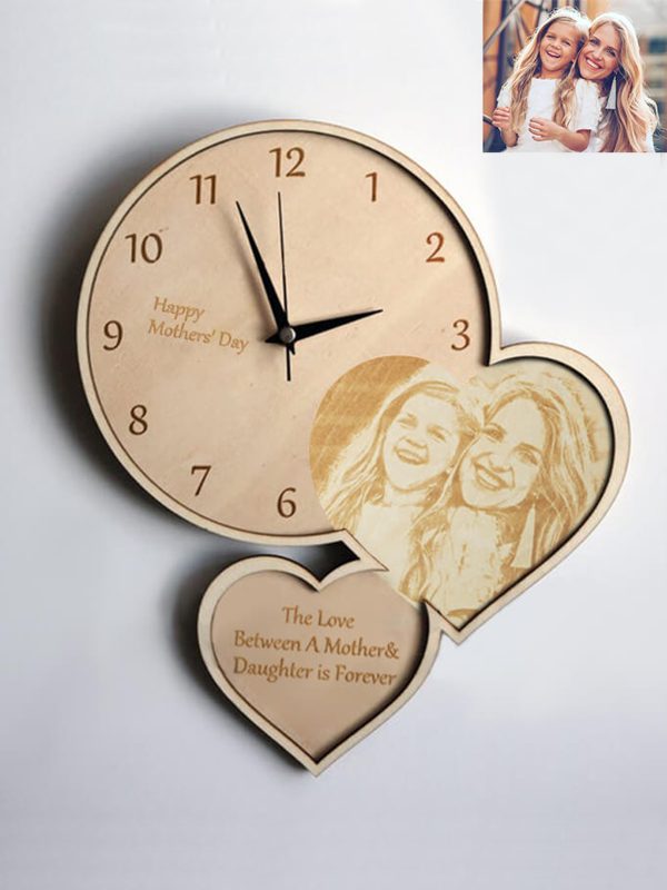 UnusualStandout #154 Personalized Wooden Photo Clock