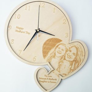 UnusualStandout #154 Personalized Wooden Photo Clock