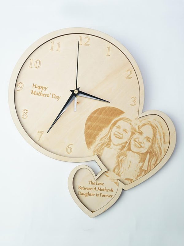 UnusualStandout #154 Personalized Wooden Photo Clock