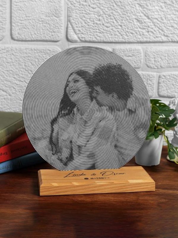 UnusualStandout #162 Personalized Custom Spiral Photo Plaque