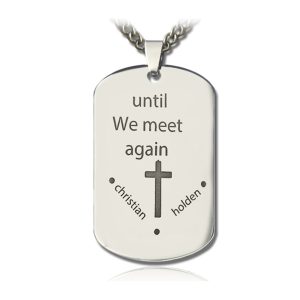 UnusualStandout #162 Personalized Remembrance Dog Tag Necklace