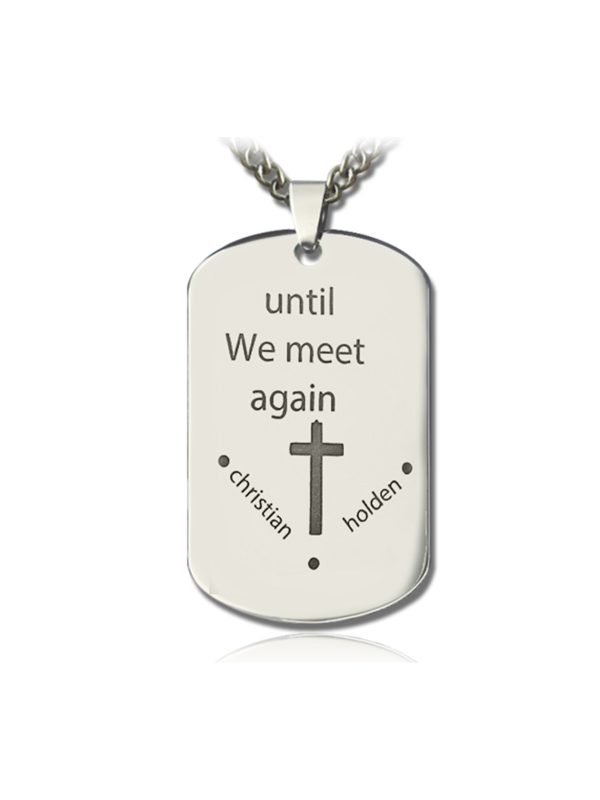 UnusualStandout #162 Personalized Remembrance Dog Tag Necklace