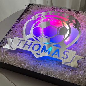 UnusualStandout #170 Personalized Football Mirror Light With Customized Name