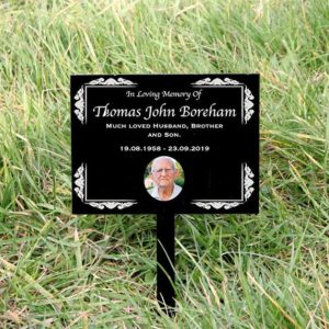 UnusualStandout #173 Personalized Grave Stake Markers Tombstone Memorial Plaque