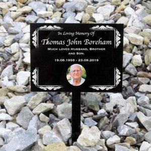 UnusualStandout #173 Personalized Grave Stake Markers Tombstone Memorial Plaque