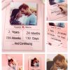 UnusualStandout #177 Couple Anniversary Date Acrylic Photo Memorial Gift