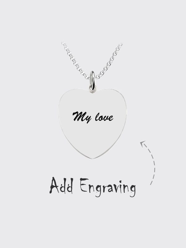 UnusualStandout #18 Personalized Color Photo Heart Necklace