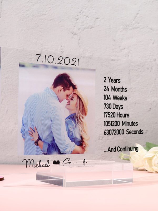 UnusualStandout #180 Custom Couple Memorial Date Photo Frame