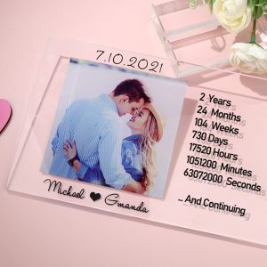 UnusualStandout #180 Custom Couple Memorial Date Photo Frame