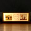 UnusualStandout #181 Personalized Photo Couple Night Light Photo Frame