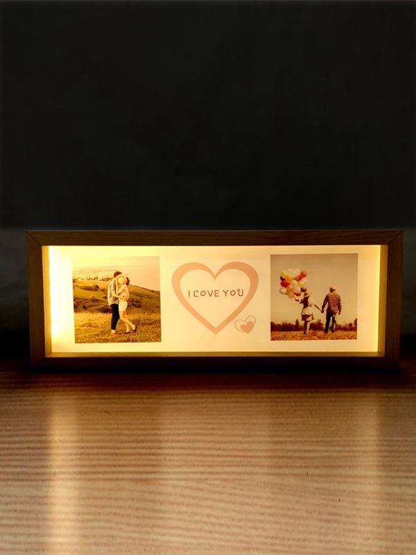 UnusualStandout #181 Personalized Photo Couple Night Light Photo Frame