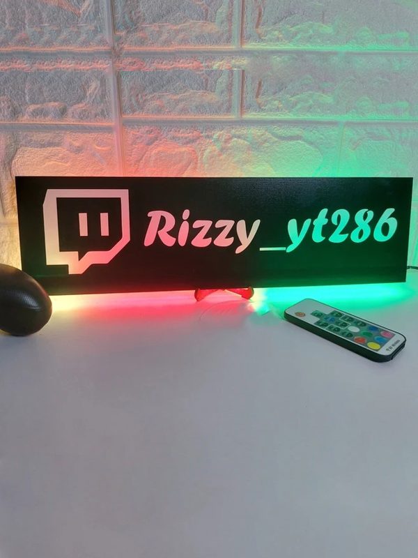 UnusualStandout #182 Personalized Playroom Gamertag Light Sign