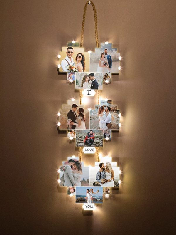 UnusualStandout #184 Personalized Love Photo Light Ornament