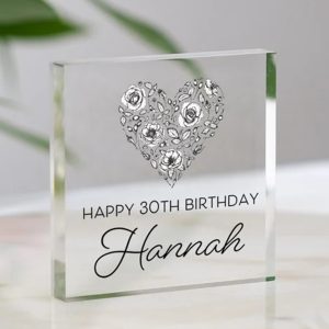 UnusualStandout #187 Personalised 30th Birthday Gift,Gift for Her/Daughter/Sister