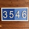 UnusualStandout #187 Personalized Wooden Address Number Plate