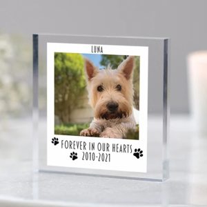 UnusualStandout #193 Personalized Memorial Plaque Pet Loss Photo Gift