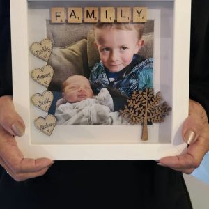 UnusualStandout #196 Personalised Family Scrabble Photo Gift