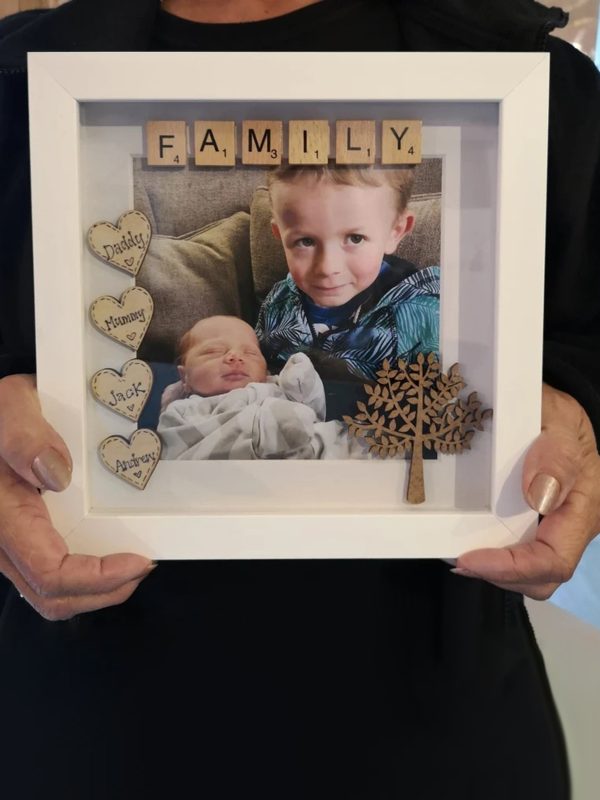 UnusualStandout #196 Personalised Family Scrabble Photo Gift