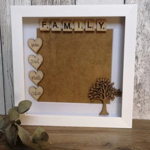 UnusualStandout #196 Personalised Family Scrabble Photo Gift