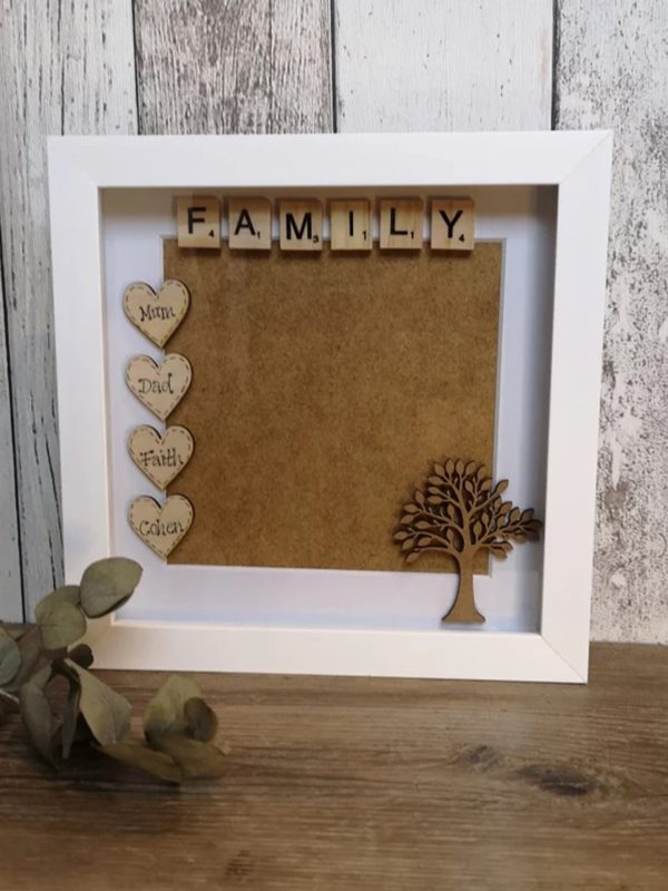 UnusualStandout #196 Personalised Family Scrabble Photo Gift